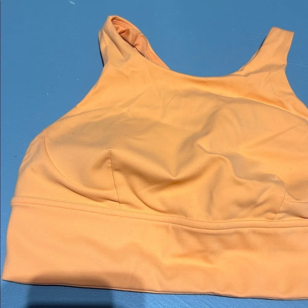 Lululemon Orange Wunder Train Longline Sports Bra (Size 8) - Picture 2 of 6